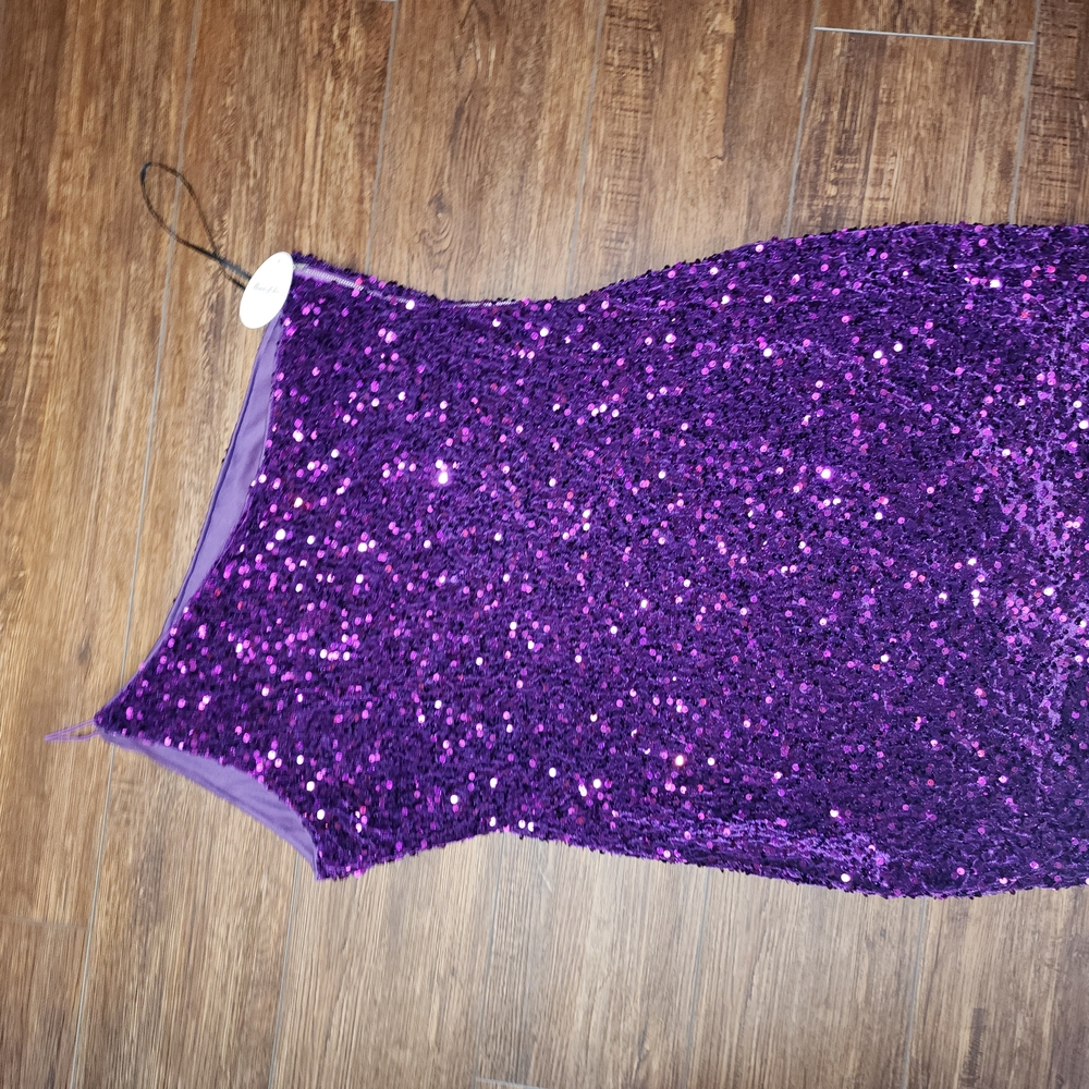 Purple Sequin Dress
